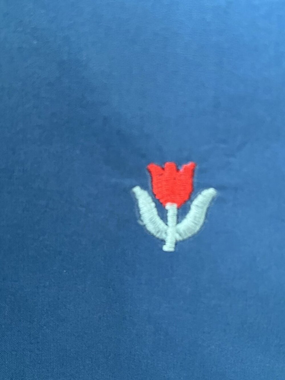 KUOSE Blue Embroidered Floral Sundress S Adjustable Straps Lined Cottagecore - Picture 9 of 14